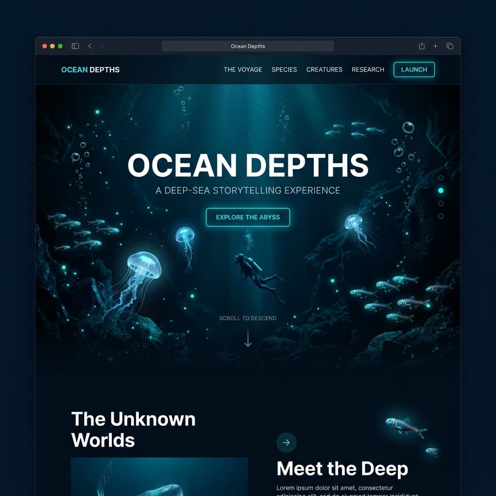 Ocean Depths Interactive Storytelling Preview